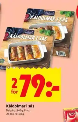 ICA Kvantum Dafgård Kåldolmar i sås erbjuda