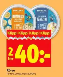 ICA Kvantum Fontana Röror erbjuda