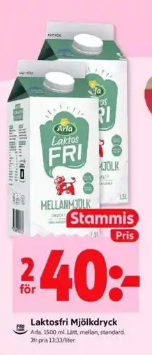 ICA Kvantum Arla Laktosfri Mjölkdryck erbjuda