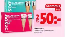 ICA Kvantum ICA Basic Glasstrutar erbjuda