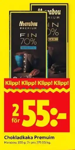 ICA Kvantum Marabou Chokladkaka Premuim erbjuda
