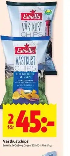 ICA Kvantum Estrella Västkustchips erbjuda