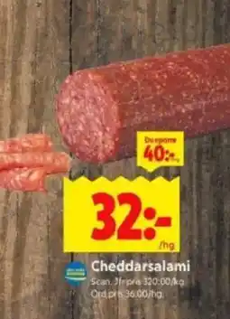 ICA Kvantum Cheddarsalami erbjuda