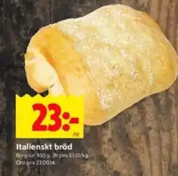 ICA Kvantum Italienskt bröd erbjuda