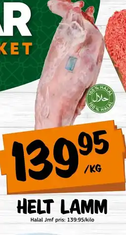 Bazaar Food market Helt lamm erbjuda