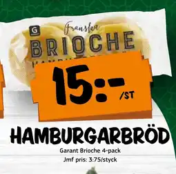 Bazaar Food market Garant Hamburgarbröd erbjuda
