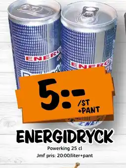 Bazaar Food market Powerking Energidryck erbjuda