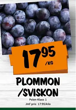 Bazaar Food market Plommon /sviskon erbjuda