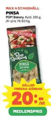 Coop Pinsa erbjuda