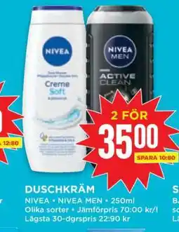 Willys Duschkräm Nivea erbjuda
