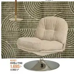 Mio FÅTÖLJ TYKO, SEK 1695 erbjuda