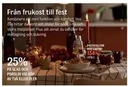 Mio 25% PÅ GLAS OCH PORSLIN VID KÖP AV TVÅ ELLER FLER erbjuda