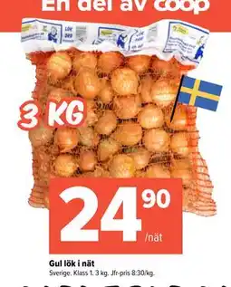 Coop Extra Gul lök i nät, SEK 24.9 erbjuda
