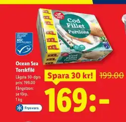 Lidl OCEAN SEA Torskfilé erbjuda