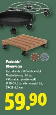 Lidl Parkside Blomvagn erbjuda