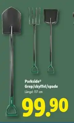 Lidl Parkside Grep/skuffel/spade erbjuda