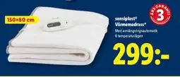 Lidl sensiplast Värmemadrass erbjuda