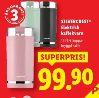 Lidl SILVERCREST Elektrisk kaffekvarn erbjuda
