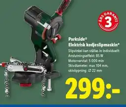 Lidl Parkside Elektrisk kedjeslipmaskin erbjuda