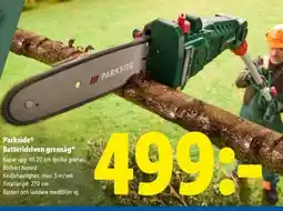 Lidl Parkside Batteridriven grensåg erbjuda