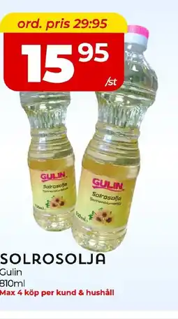 Matrix Butikerna SOLROSOLJA Gulin erbjuda