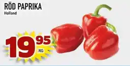 Prisma Mat RÖD PAPRIKA Holland erbjuda
