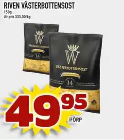 Prisma Mat RIVEN VÄSTERBOTTENSOST erbjuda