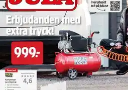 Jula Kompressor 24 l 1000 W., SEK 999 erbjuda