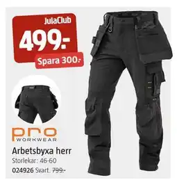 Jula Arbetsbyxa herr, Medlemspris erbjuda
