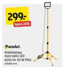 Jula Arbetslampa med stativ LED 4250 lm 50 W IP65, SEK 299 erbjuda