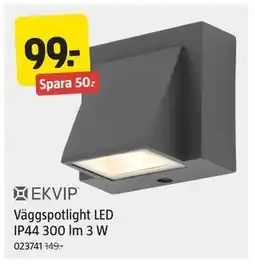 Jula Väggspotlight LED IP44 300 lm 3 W, SEK 99 erbjuda