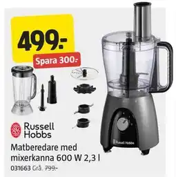 Jula Matberedare med mixerkanna 600 W 2,3 l, SEK 499 erbjuda
