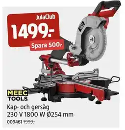 Jula Kap- och gersåg 230 V 1800 W Ø254 mm, Medlemspris erbjuda