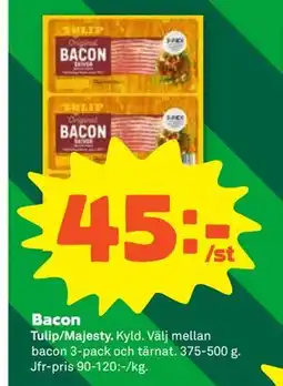 Stora Coop Bacon, SEK 45 erbjuda