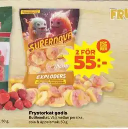 Stora Coop Frystorkat godis, SEK 55 erbjuda