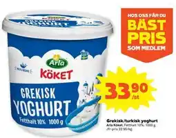 Stora Coop Grekisk/turkisk yoghurt, SEK 33.9 erbjuda