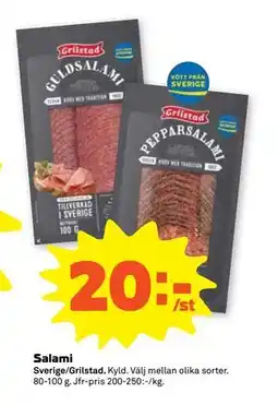 Stora Coop Salami, SEK 20 erbjuda