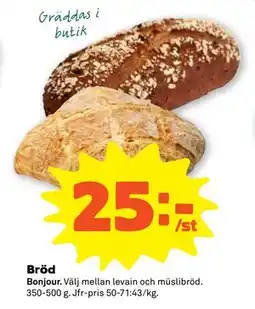 Stora Coop Bröd, SEK 25 erbjuda