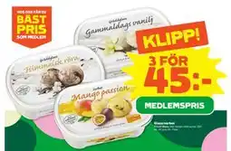 Stora Coop Glass/sorbet, Medlemspris erbjuda