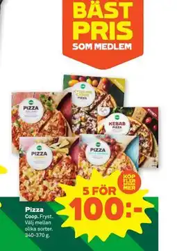 Stora Coop Pizza, SEK 100 erbjuda