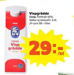 Stora Coop Vispgrädde, SEK 29 erbjuda