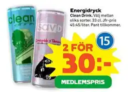 Stora Coop Energidryck, Medlemspris erbjuda
