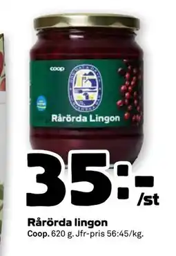 Stora Coop Rårörda lingon, SEK 35 erbjuda