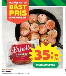 Coop FALUKORV, Medlemspris erbjuda