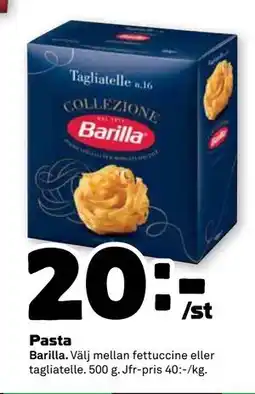 Stora Coop Pasta, SEK 20 erbjuda