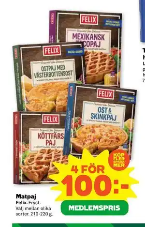 Stora Coop Matpaj, Medlemspris erbjuda