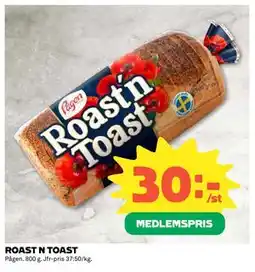 Coop ROAST N TOAST, Medlemspris erbjuda