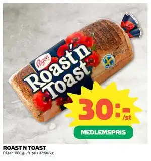 Coop ROAST N TOAST, Medlemspris erbjuda