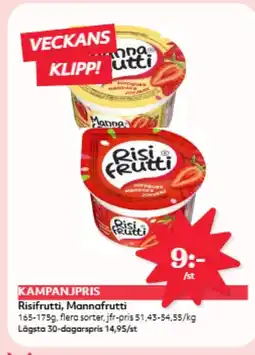 Hemköp KAMPANJPRIS Risifrutti, Mannafrutti erbjuda