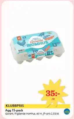 Hemköp Agg 15-pack erbjuda